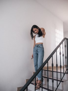 「ALDO（アルド）のアイテム（サンダル）」を使った、knistha.bnさん（レディース・163cm）の春コーディネート