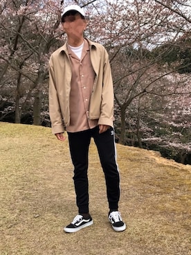 「RAGEBLUE（レイジブルー）のアイテム（ブルゾン）」を使った、K-goさん（メンズ・176cm）の春コーディネート