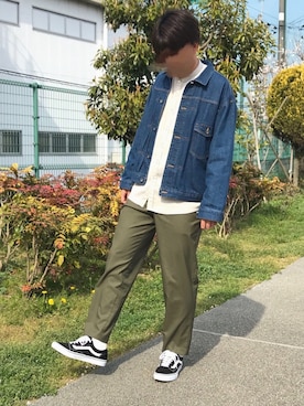 「RETRO GIRL（レトロガール）のアイテム（ジャケット/アウター）」を使った、K-goさん（メンズ・176cm）の春コーディネート