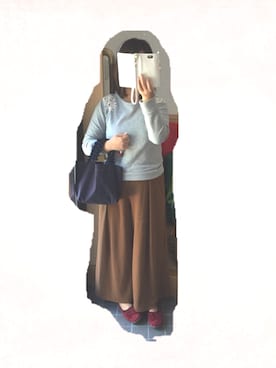 「OZOC（オゾック）のアイテム（スウェット）」を使った、E☺︎Hさん（レディース・158cm）の秋コーディネート