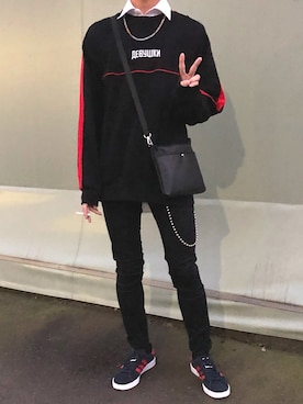 「2018マイベストコーデ」｜「アイテム（財布/小物）」を使った、moqさん（メンズ・174cm）の冬コーディネート