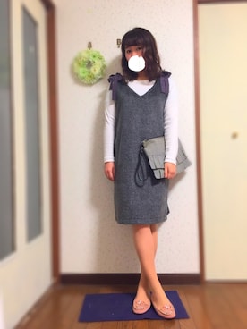 「Aラインワンピース」｜ysm☻さん（レディース・156cm）の冬コーディネート
