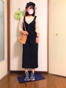 「アイテム（腕時計、ブルー系）」を使った、ysm☻さん（レディース・157cm）の秋コーディネート