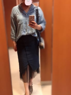「SCALA（スカラ）のアイテム（アクセサリー）」を使った、ysm☻さん（レディース・157cm）の秋コーディネート