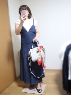 「SCALA（スカラ）のアイテム（アクセサリー）」を使った、ysm☻さん（レディース・157cm）の秋コーディネート