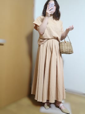 「SCALA（スカラ）のアイテム（アクセサリー）」を使った、ysm☻さん（レディース・157cm）の夏コーディネート