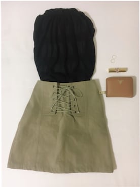 「Yves Saint Laurent（イヴサンローラン）のアイテム（口紅/リップティント/グロス）」を使った、yunataroooooooさん（レディース・155cm）の夏コーディネート