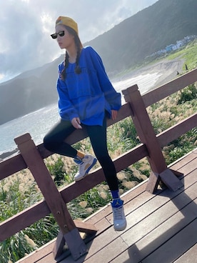 「NIKE(ナイキ)のアイテム(その他パンツ)」を使った、魚さん(レディース・162cm)の冬コーディネート