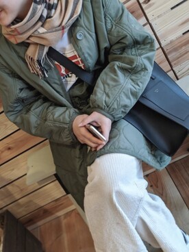 「coca（coca）（コカ）のアイテム（その他アウター）」を使った、たひさん（レディース・164cm）の春コーディネート