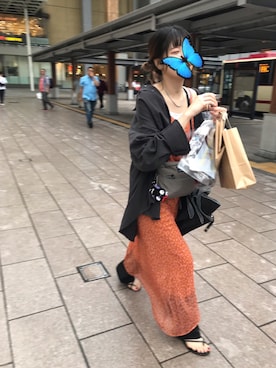 「だぼだぼ」｜「アイテム（その他）」を使った、いわさきさん（レディース・160cm）の夏コーディネート