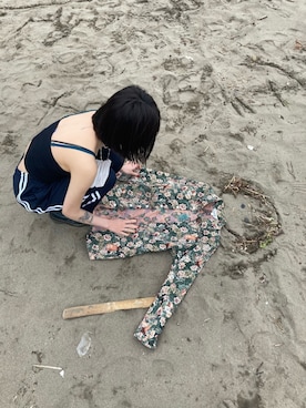 「革靴」｜「アイテム（キャミソール）」を使った、いわさきさん（レディース・160cm）の春コーディネート