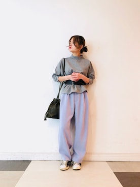 「Y's（ワイズ）のアイテム（スニーカー）」を使った、aoiさん（レディース・152cm）の冬コーディネート