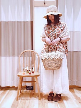 「Samansa Mos2（サマンサ モスモス）のアイテム（雑貨/ホビー）」を使った、みむろ𖥫*.さん（レディース・155cm）の春コーディネート