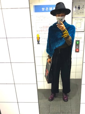 「SHAREEF（シャリーフ）のアイテム（その他トップス）」を使った、とらねこさん（メンズ・169cm）の秋コーディネート