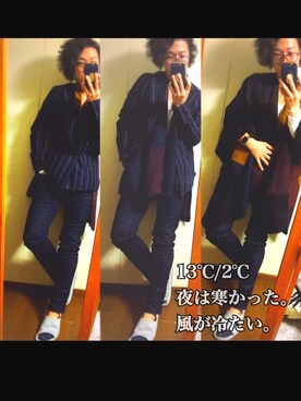 「omake（オマケ）のアイテム」を使った、Takayaさん（メンズ・170cm）の冬コーディネート