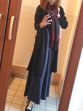 「STALL（ストール）のアイテム」を使った、mgmさん（レディース・158cm）の秋コーディネート