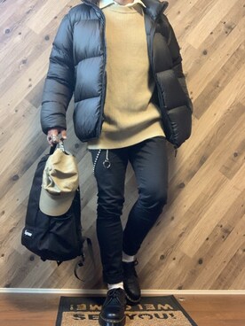 「RAGEBLUE（レイジブルー）のアイテム（ウォレットチェーン）」を使った、TaQさん（メンズ・171cm）の冬コーディネート