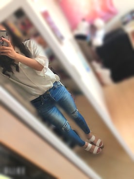 「one way（ワンウェイ）のアイテム（シューズ）」を使った、なむさん（レディース・153cm）の春コーディネート