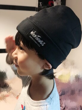 「WILD THINGS（ワイルドシングス）のアイテム（キャップ）」を使った、Max-隽一さん（メンズ・183cm）の冬コーディネート