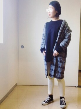 「COLONY 2139（コロニートゥーワンスリーナイン）のアイテム（ハンチング/ベレー帽）」を使った、hmy89さん（レディース・164cm）の春コーディネート