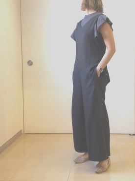 「KBF（ケイビーエフ）のアイテム（つなぎ/オールインワン）」を使った、hmy89さん（レディース・164cm）の夏コーディネート
