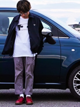 「Dr. Martens（ドクターマーチン）のDr.Martens VINTAGE1461（ブーツ）」を使った、あつしさん（メンズ・160cm）の春コーディネート