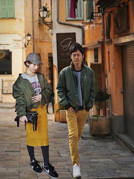 「アイテム（ブルゾン）」を使った、インスタ→bz178koshu47さん（レディース・159cm・30代）の春コーディネート