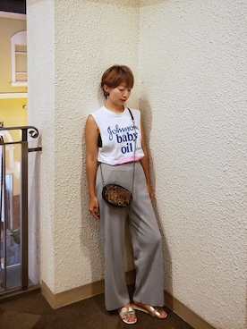 「アイテム（ピアス（両耳用））」を使った、インスタ→bz178koshu47さん（レディース・159cm・40代）の夏コーディネート