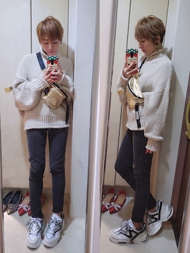 「アイテム（ピアス（両耳用））」を使った、インスタ→bz178koshu47さん（レディース・159cm・40代）の秋コーディネート