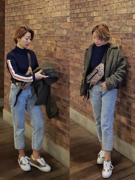 「アイテム（ブルゾン）」を使った、インスタ→bz178koshu47さん（レディース・159cm・40代）の春コーディネート