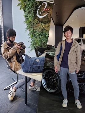 「BACK NUMBER（バックナンバー）のアイテム（マウンテンパーカー）」を使った、インスタ→bz178koshu47さん（メンズ・170cm）の春コーディネート