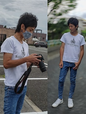 「HARIM（ハリム）のアイテム」を使った、インスタ→bz178koshu47さん（メンズ・170cm）の夏コーディネート