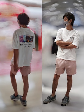 「HARIM（ハリム）のアイテム」を使った、インスタ→bz178koshu47さん（メンズ・170cm）の夏コーディネート