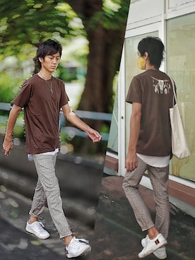 「HARIM（ハリム）のアイテム」を使った、インスタ→bz178koshu47さん（メンズ・170cm）の夏コーディネート