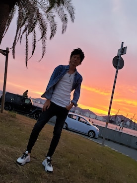 「HARIM（ハリム）のアイテム」を使った、インスタ→bz178koshu47さん（メンズ・170cm）の秋コーディネート