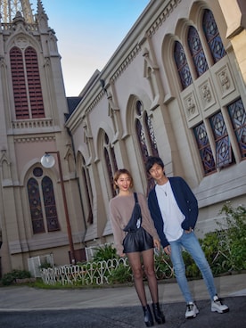 「HARIM（ハリム）のアイテム」を使った、インスタ→bz178koshu47さん（レディース・159cm）の秋コーディネート