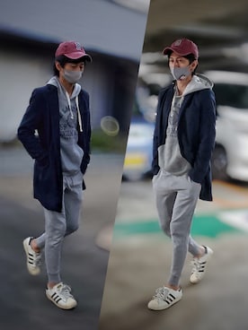 「アイテム（ピアス（片耳用））」を使った、インスタ→bz178koshu47さん（メンズ・170cm）の冬コーディネート