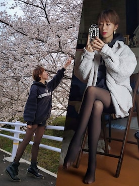 「アイテム（ピアス（両耳用））」を使った、インスタ→bz178koshu47さん（レディース・160cm・40代）の春コーディネート