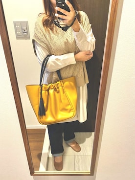 「BKhome（ビーケーホーム）のアイテム」を使った、me.さん（レディース・154cm）の春コーディネート