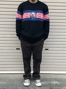 「staple（ステイプル）のアイテム」を使った、いぶさん（メンズ・170cm）の冬コーディネート