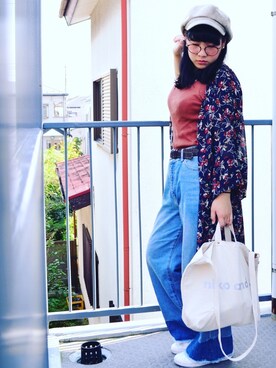 「BACKS（バックス）のアイテム（帽子）」を使った、sAtOkAさん（レディース・159cm）の秋コーディネート