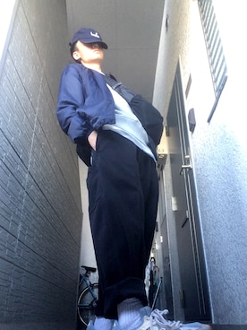 「AFTERBASE（アフターベース）のアイテム（ジャケット/アウター）」を使った、木耳さん（メンズ・175cm）の春コーディネート
