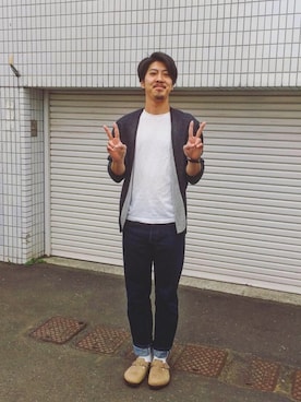 「FLISTFIA（フリストフィア）のアイテム」を使った、ひーーさん（メンズ・176cm）の秋コーディネート