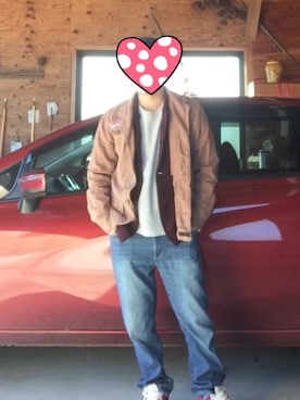「家」｜「アイテム（ジャケット/アウター）」を使った、Takuさん（メンズ・169cm）の冬コーディネート