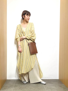 「KIIRA（キーラ）のアイテム」を使った、おしみさん（レディース・159cm）の春コーディネート