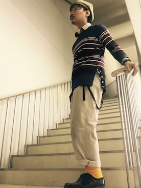 Ayato Kaminaさん（メンズ・171cm）の秋コーディネート