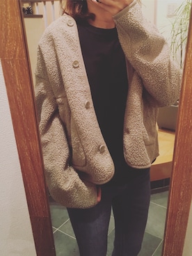 「アラフォーコーデ」｜「アイテム（その他アウター）」を使った、yuuさん（レディース・161cm）の秋コーディネート