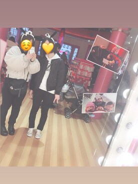 「RETRO GIRL（レトロガール）のアイテム（ブルゾン）」を使った、kymさん（レディース・153cm）の春コーディネート