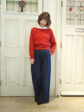 「フィントクリスマス」｜F i.n.tさん（レディース・157cm）の冬コーディネート