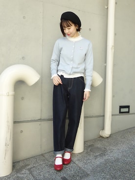 「F i.n.t（フィント）のアイテム（帽子）」を使った、F i.n.tさん（レディース・156cm）の冬コーディネート